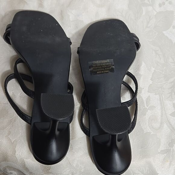 French Connection Black Sculptural Heels - Picture 6 of 7